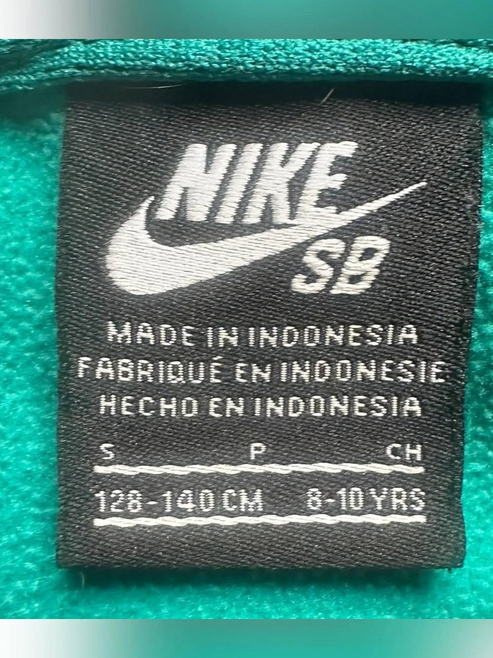 Title: Nike SB Therma-FIT Youth Hoodie Size S 8-10 Black Teal Skate Pullover Swe